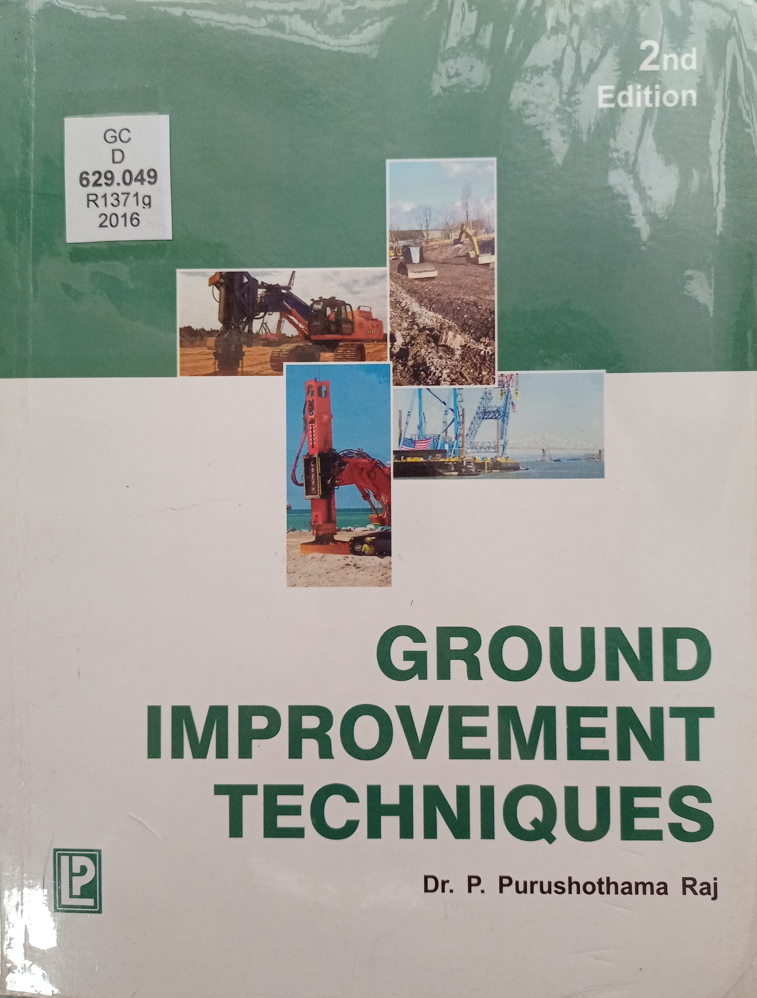 Book cover: Ground improvement techniques