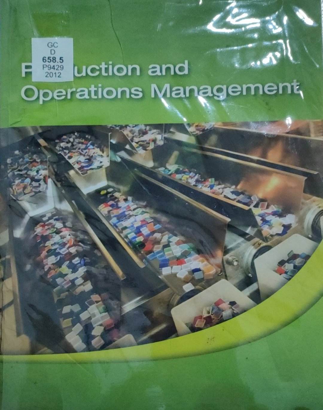Book cover: Production and operations management.