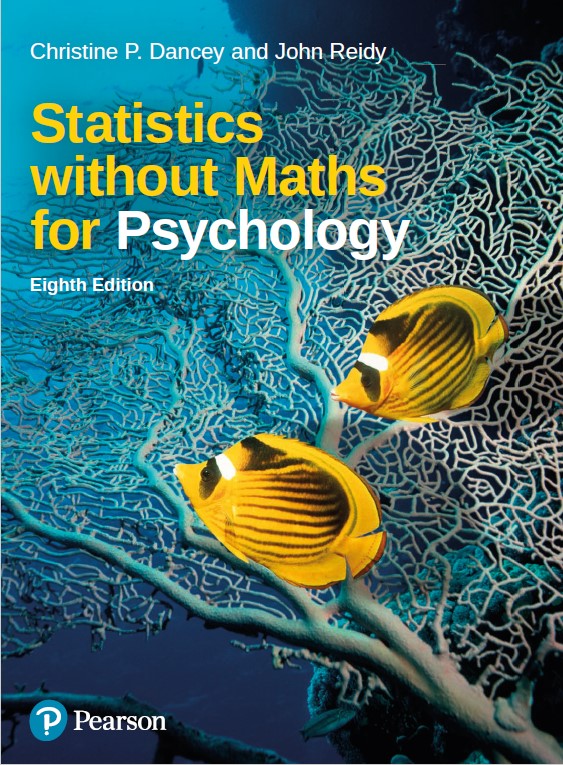 Book cover: Statistics without maths for psychology.