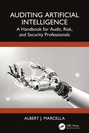 Book cover: Auditing artificial intelligence : a handbook for audit, risk, and security professionals