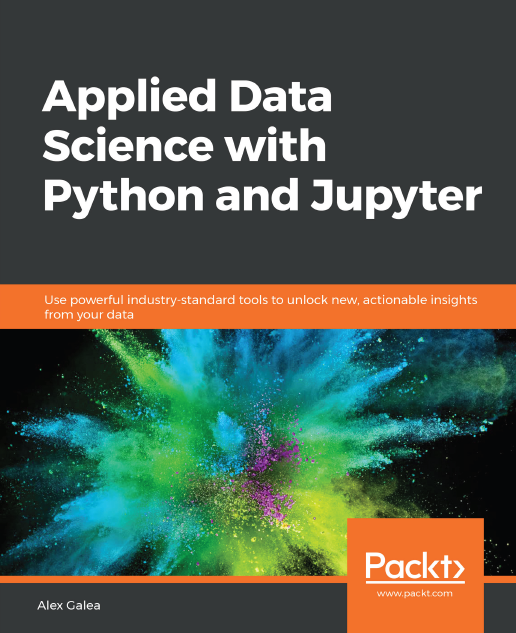 Book cover: Applied data science with python and jupyter