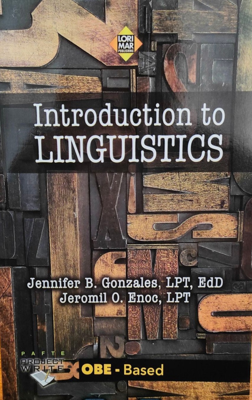 Book cover: Introduction to linguistics.