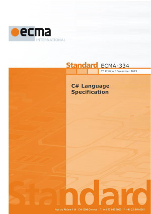 Book cover: C language specification - ecma-334