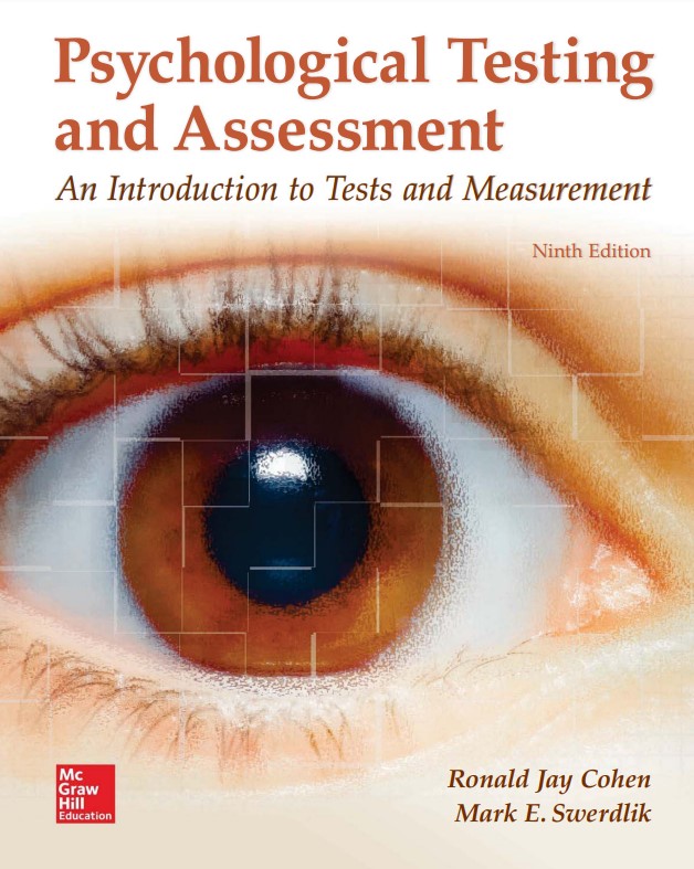 Book cover: Psychological testing and assessment : an introduction to tests and measurement