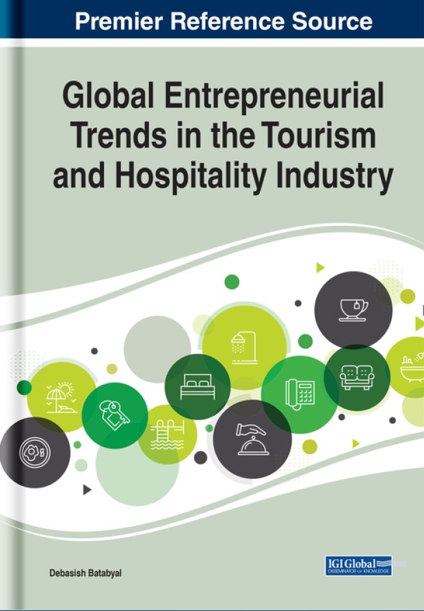 Book cover: Global entrepreneurial trends in the tourism and hospitality industry.
