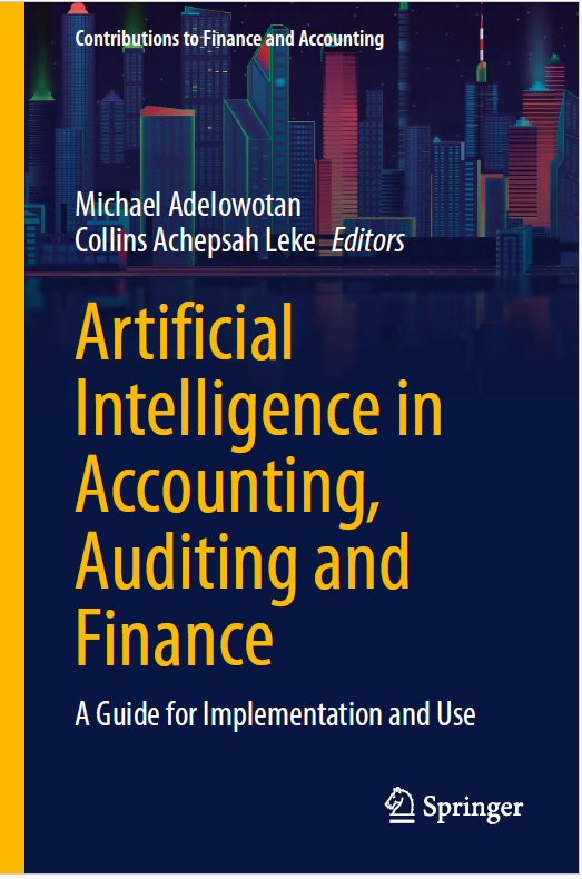 Book cover: Artificial intelligence in accounting, auditing and finance : a guide for implementation and use