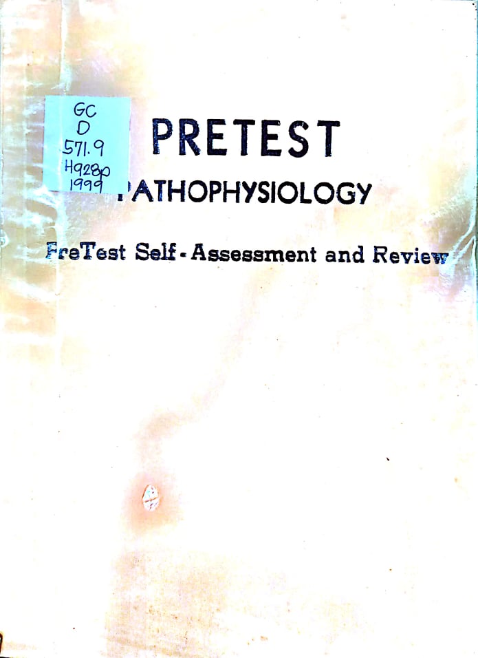 Book cover: Pretest : pathophysiology pretest, self-assessment and review