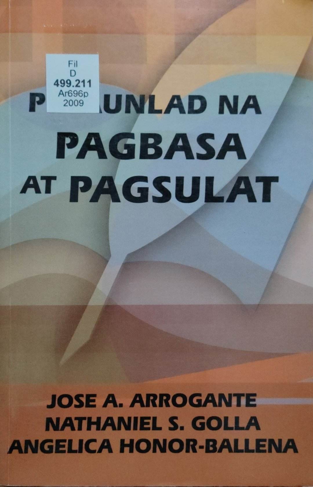 Book cover: Pinaunlad na pagbasa at pagsulat