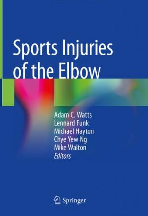 Book cover: Sports injuries of the elbow