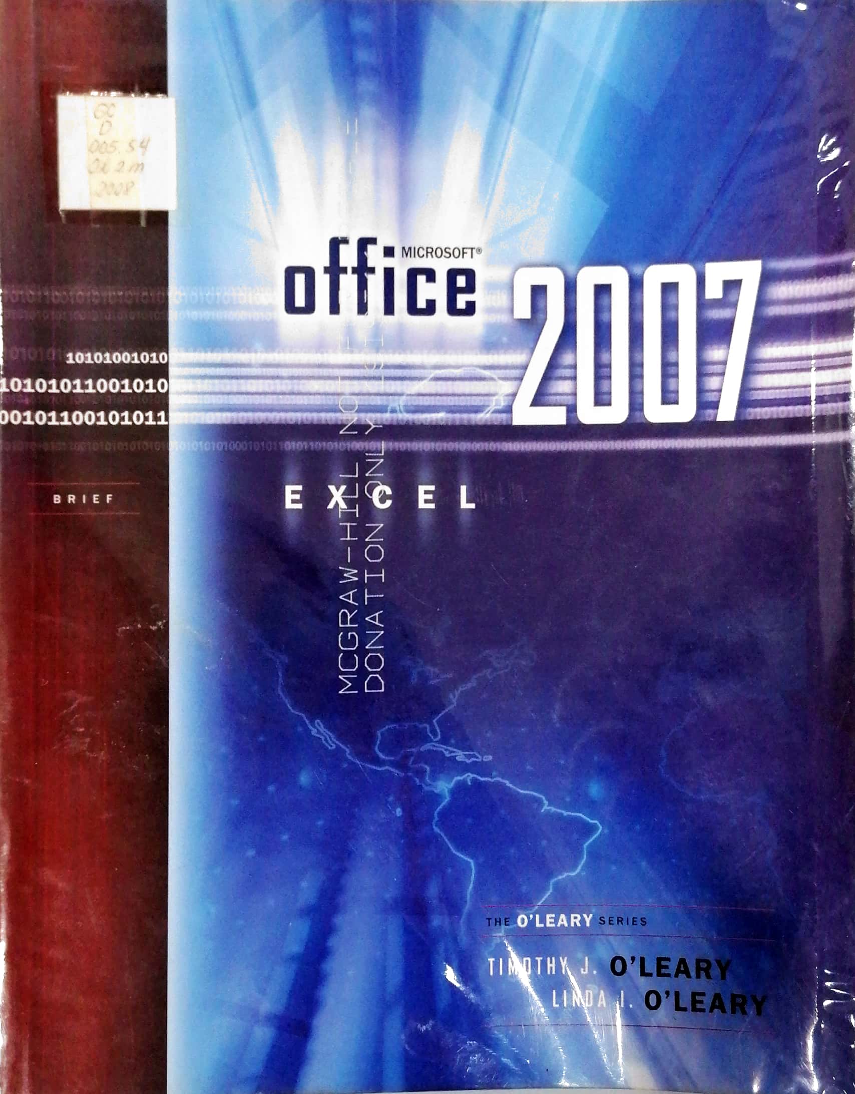 Book cover: Microsoft office excel 2007