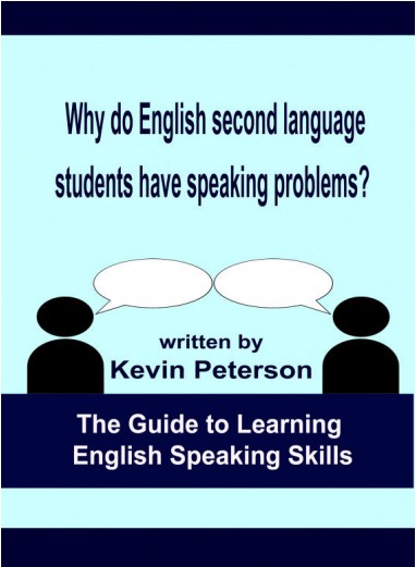 Book cover: Why do English second language students have speaking problems?.