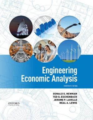 Book cover: Engineering economic analysis