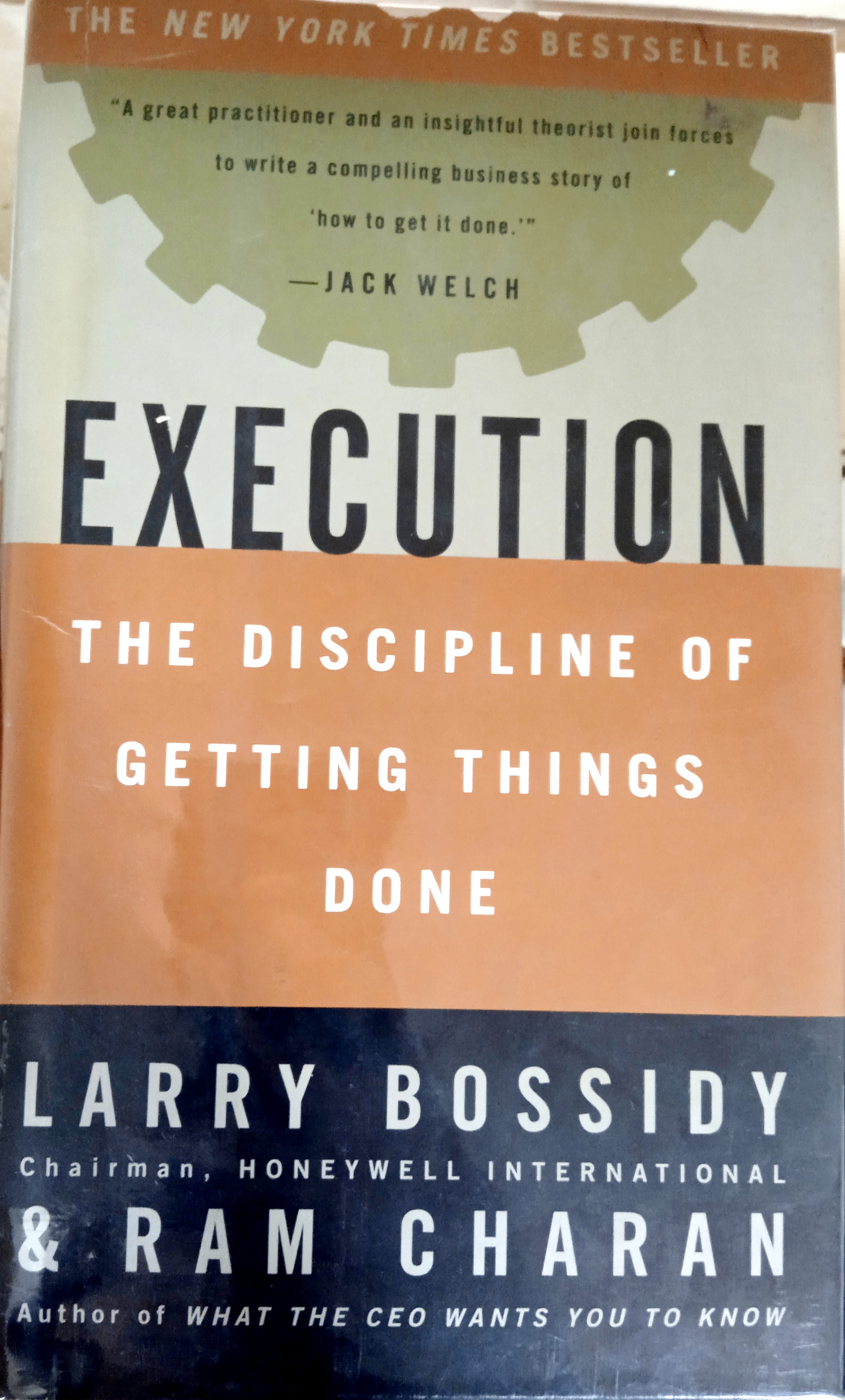 Book cover: Execution: the discipline of getting things done