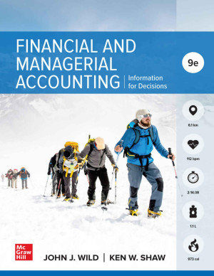 Book cover: Financial and managerial accounting : information for decisions