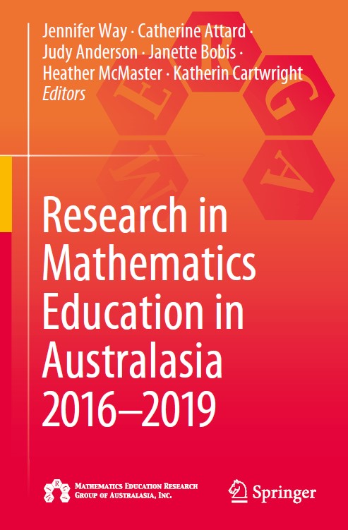 Book cover: Research in mathematics education in Australasia 2016–2019.