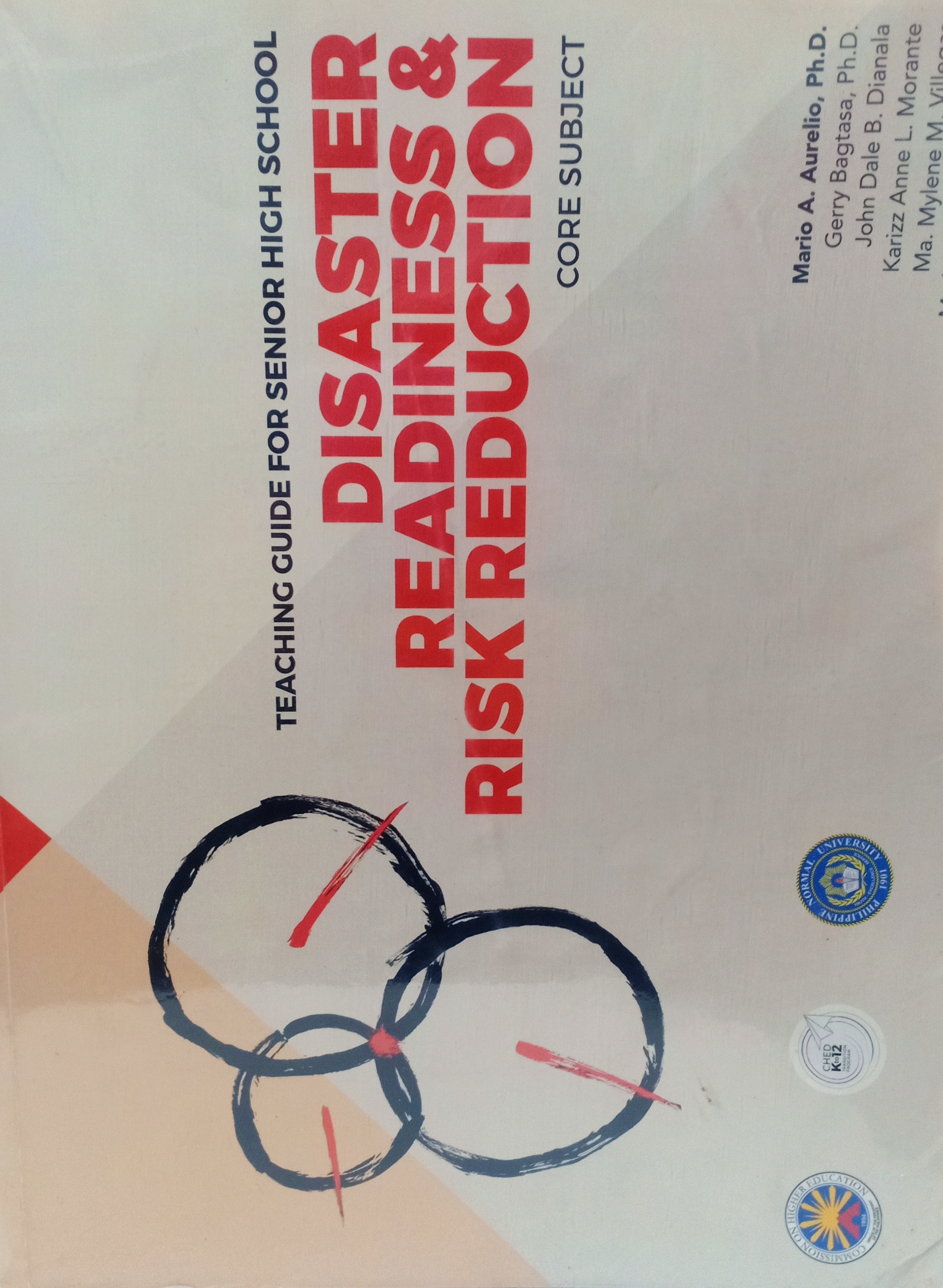 Book cover: Teaching guide for senior high school : disaster readiness and risk reduction