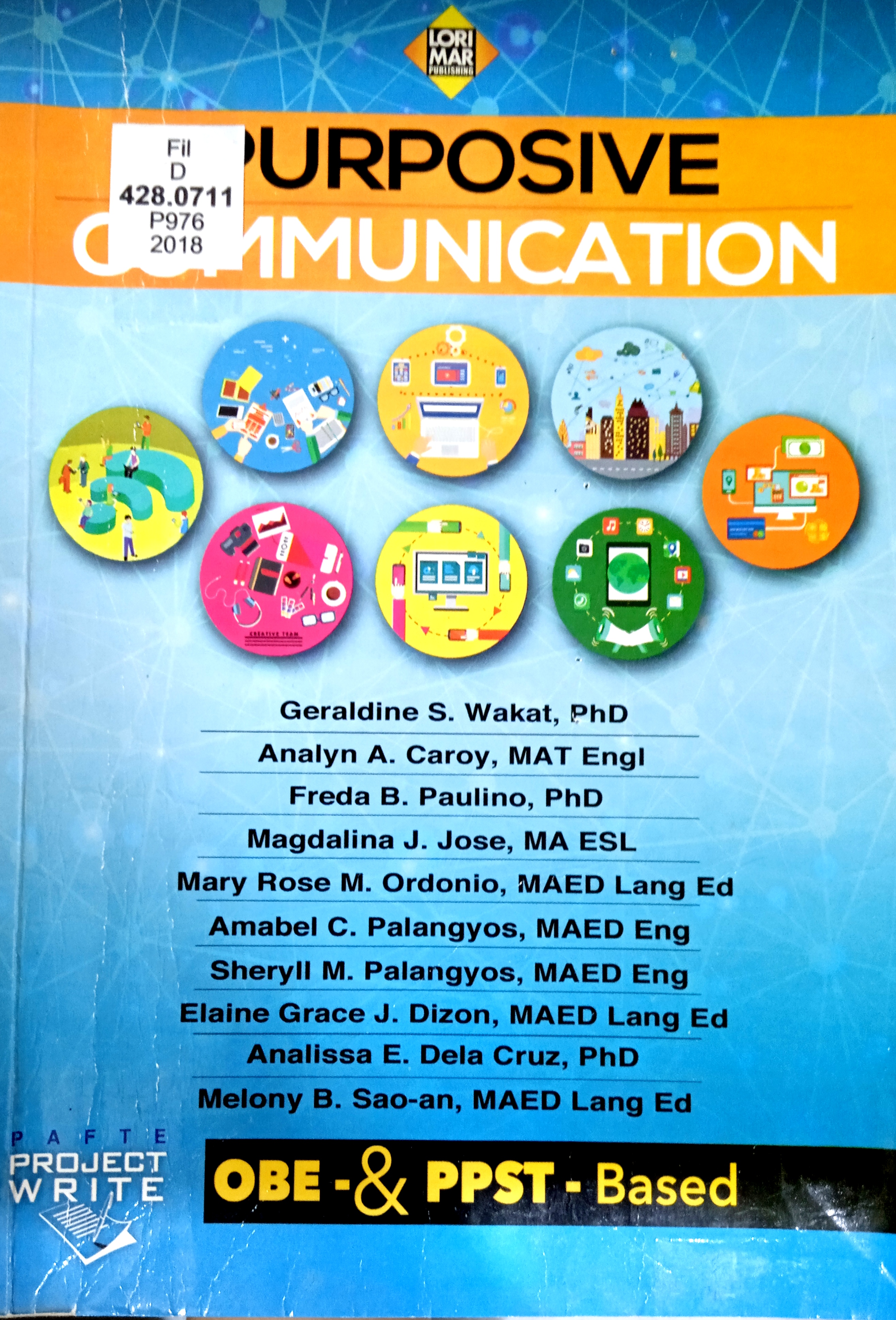 Book cover: Purposive communication