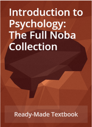 Book cover: Introduction to psychology : the full noba collection