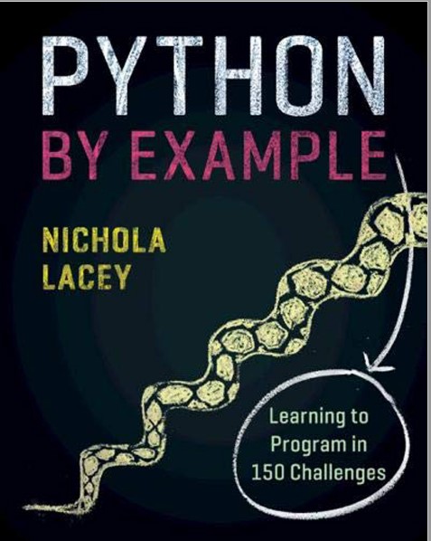Book cover: Python by example: learning to program in 150 challenges