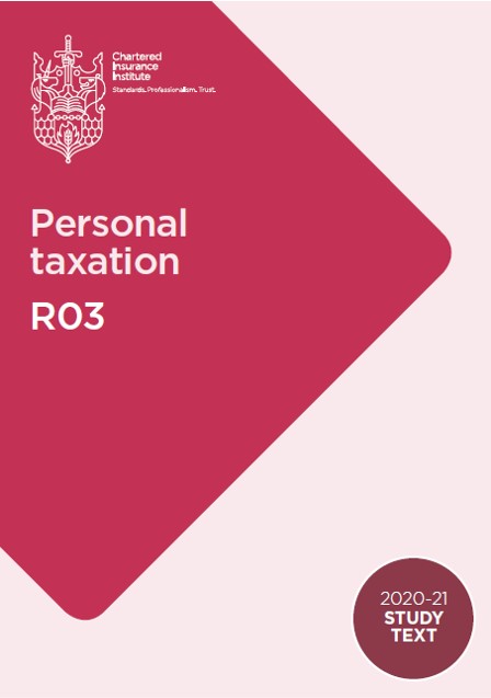 Book cover: Personal taxation