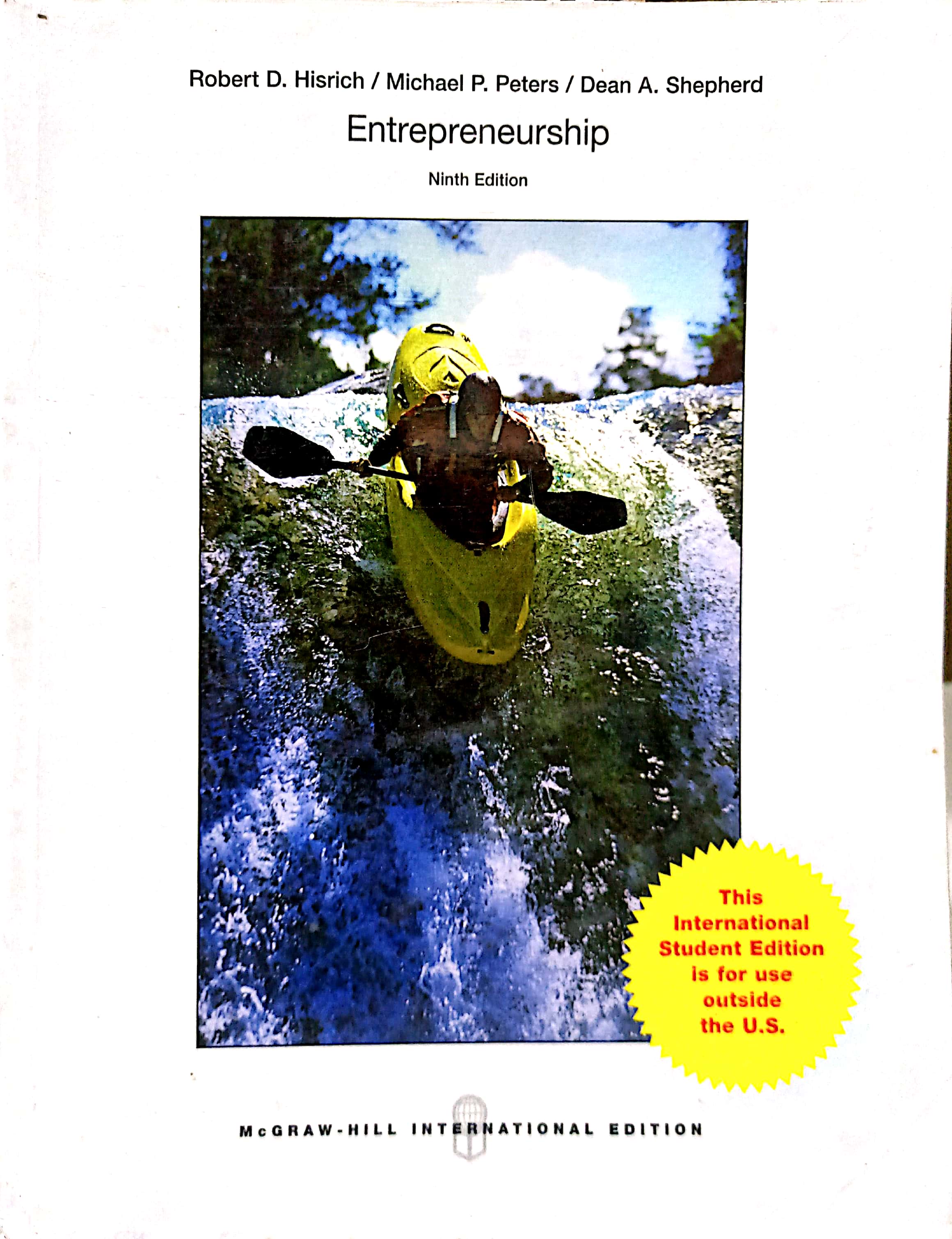 Book cover: Entrepreneurship