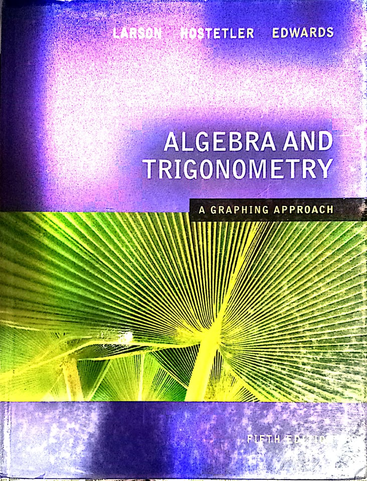 Book cover: Algebra and trigonometry