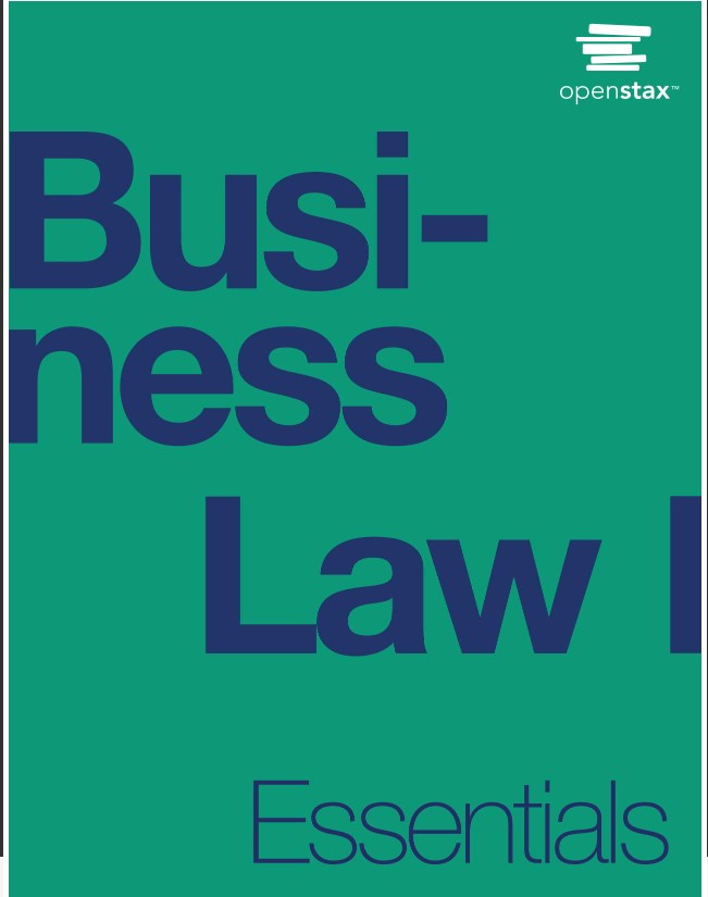 Book cover: Business law I essentials