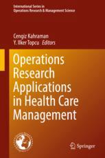 Book cover: Operations research applications in health care management