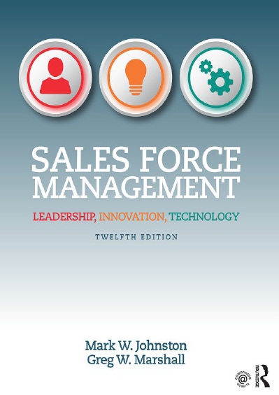 Book cover: Sales force management : leadership, innovation, technology