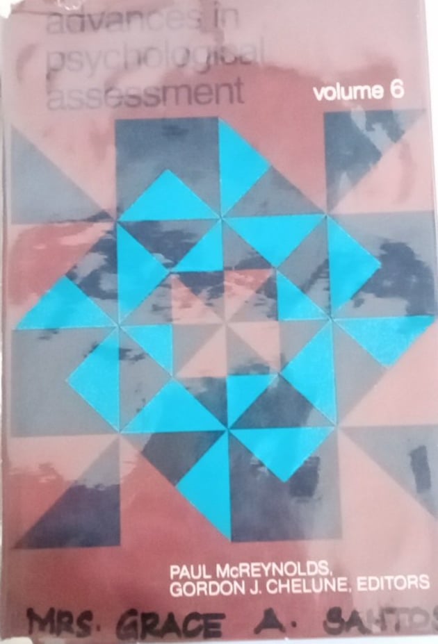 Book cover: Advances in psychological assessment vol. 6