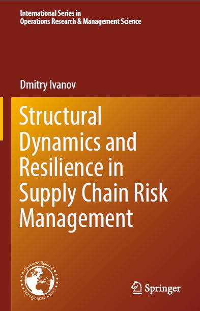 Book cover: Structural dynamics and resilience in supply chain risk management