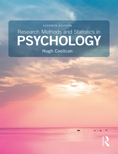 Book cover: Research methods and statistics in psychology