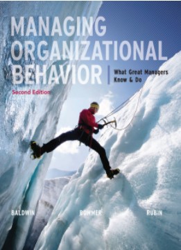 Book cover: Managing organizational behavior : what great managers know and do
