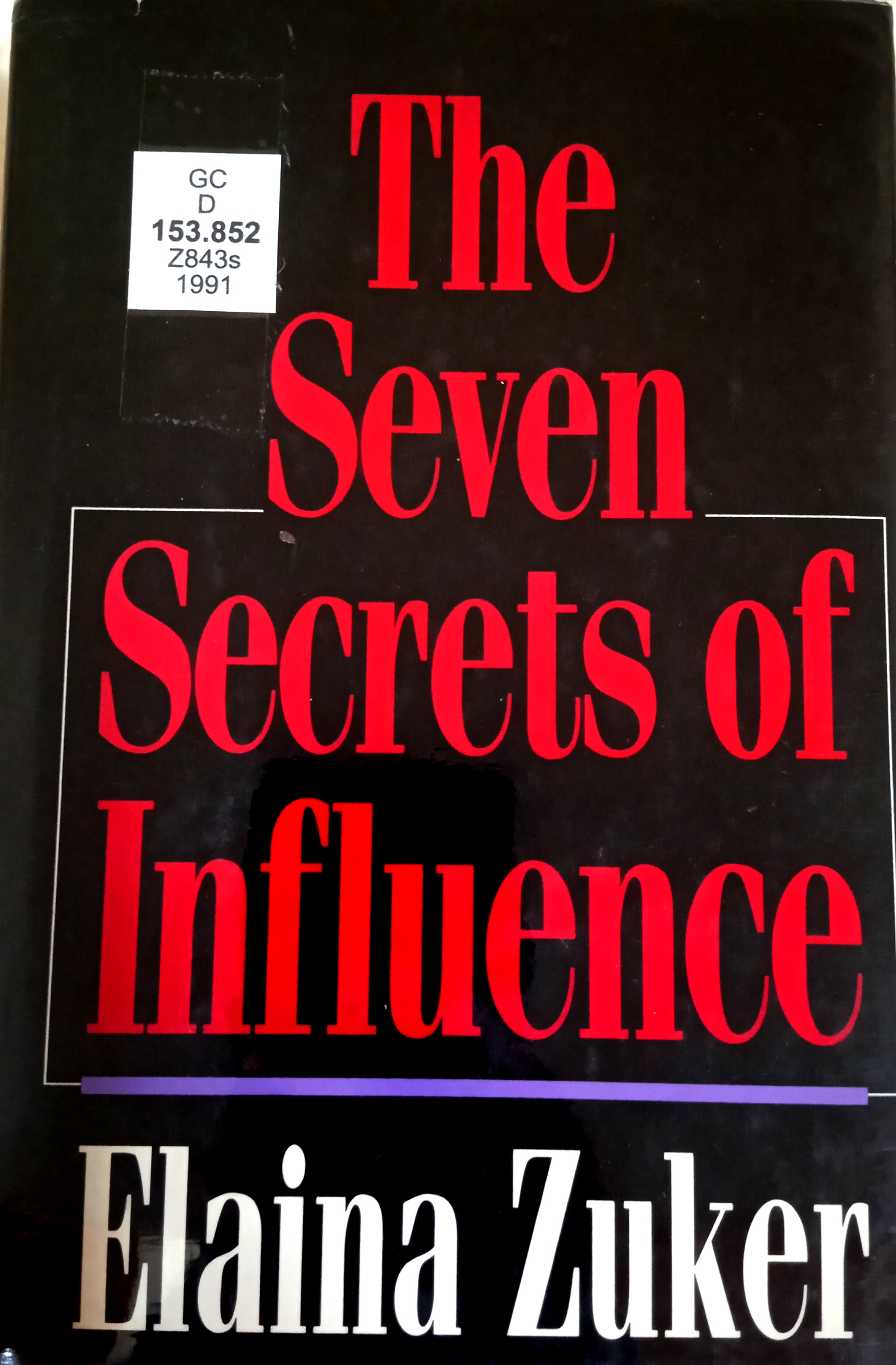 Book cover: The Seven secrets of influence