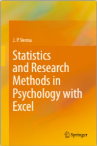 Book cover: Statistics and research methods in psychology with Excel