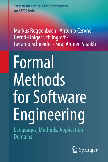 Book cover: Formal methods for software engineering: languages, methods, application domains.