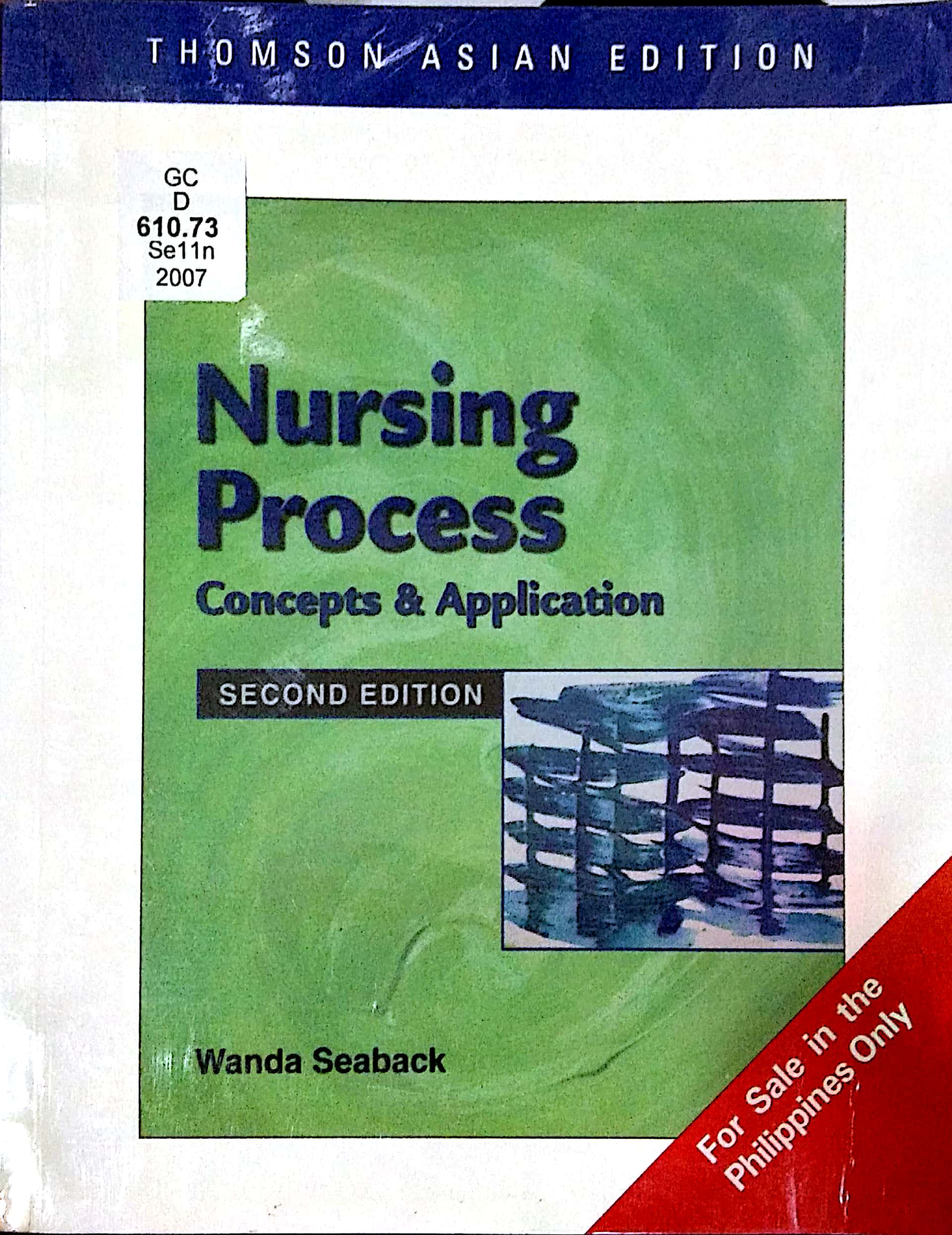 Book cover: Nursing process : concepts and application