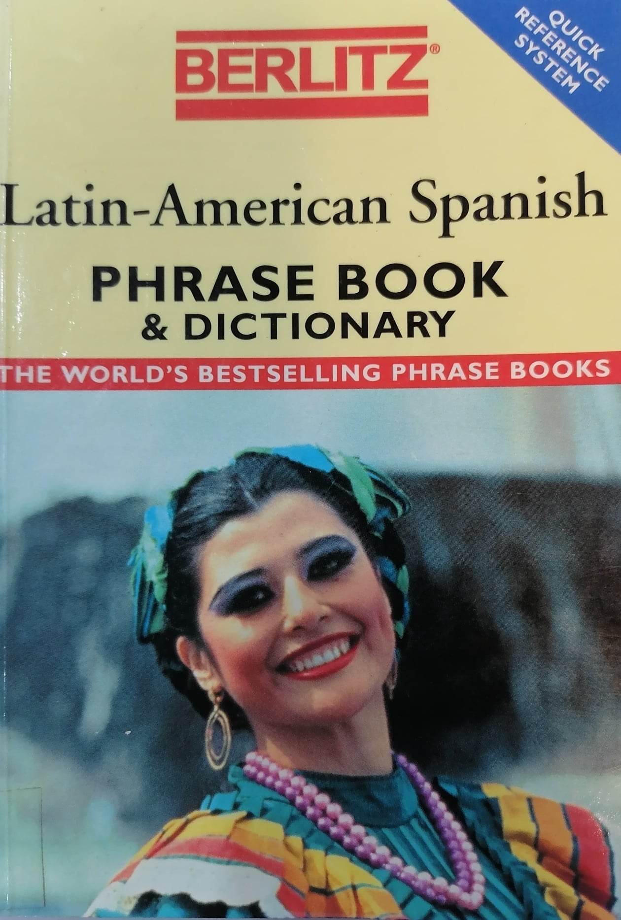 Book cover: Latin American Spanish phrase book & dictionary