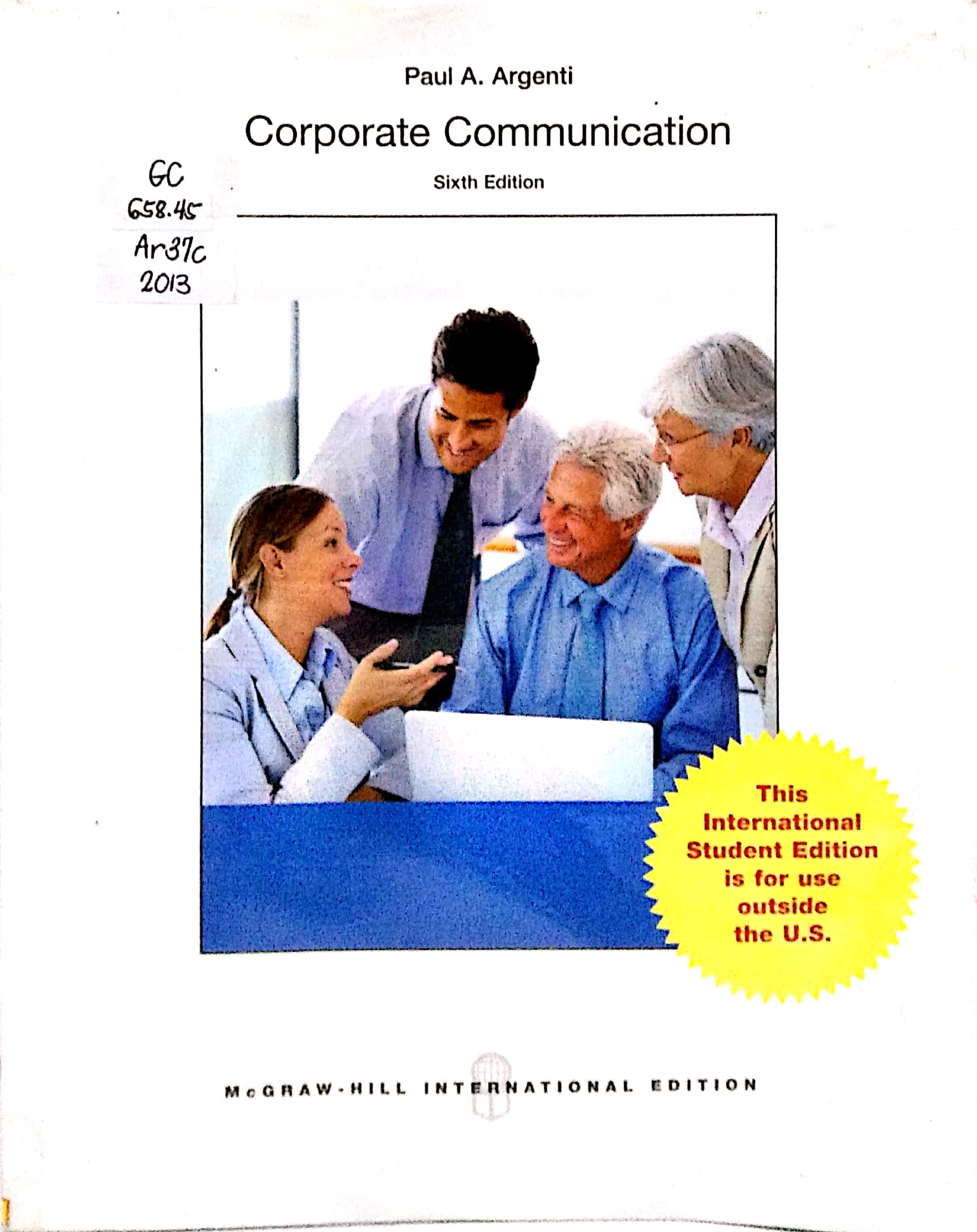 Book cover: Corporate communication