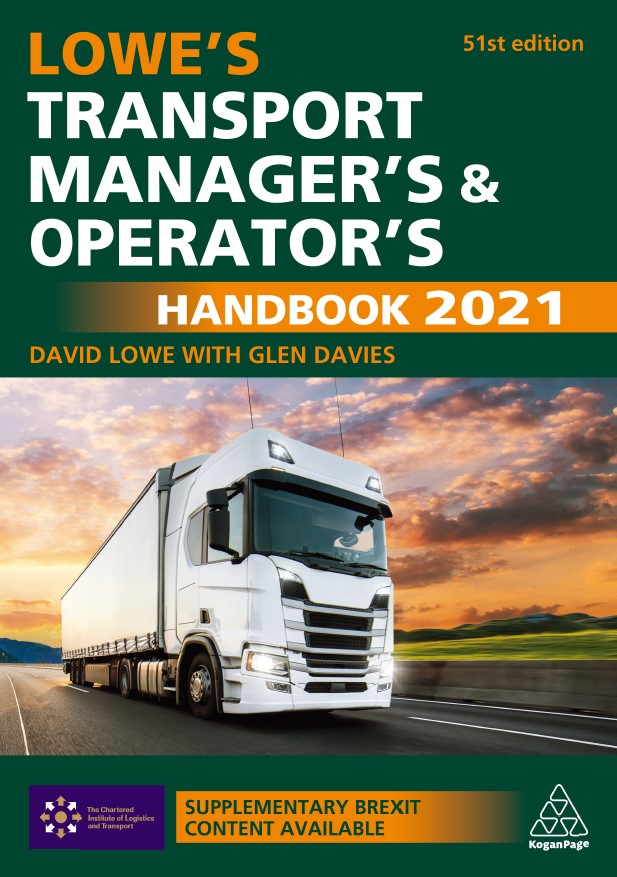 Book cover: Lowe's transport manager's & operator's handbook 2021.
