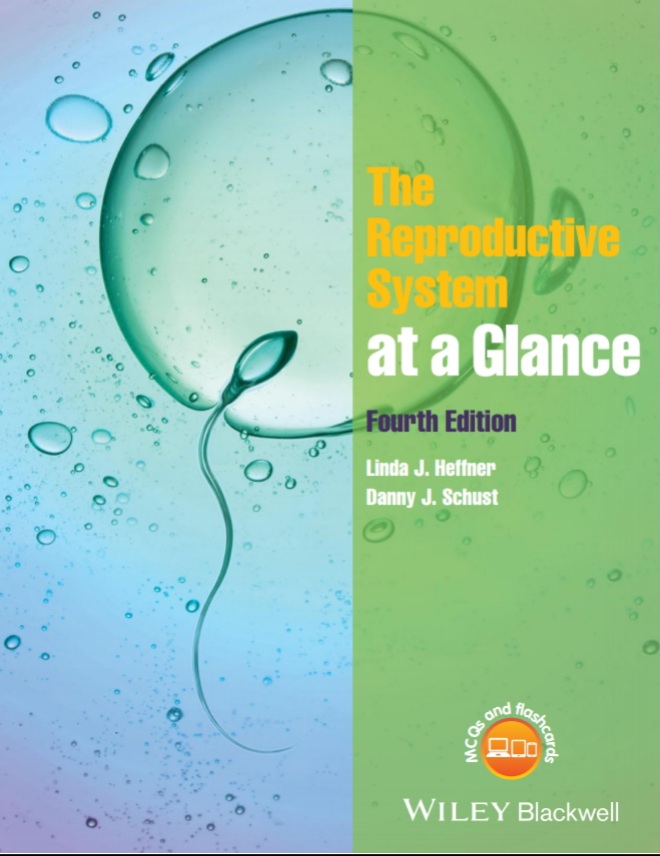 Book cover: The Reproductive system at a glance.