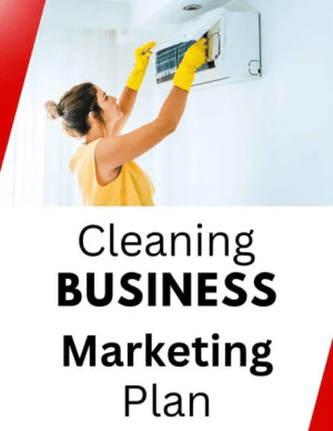 Book cover: Cleaning business marketing plan