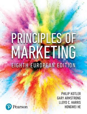 Book cover: Principles of marketing