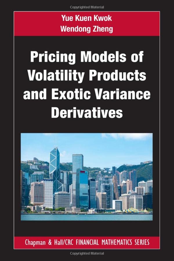 Book cover: Pricing models of volatility products and exotic variance derivatives