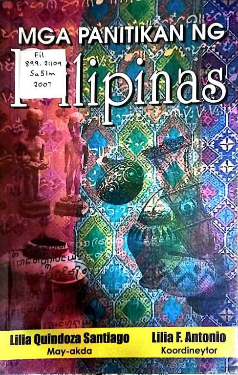 Book cover: Mga panitikan ng Pilipinas
