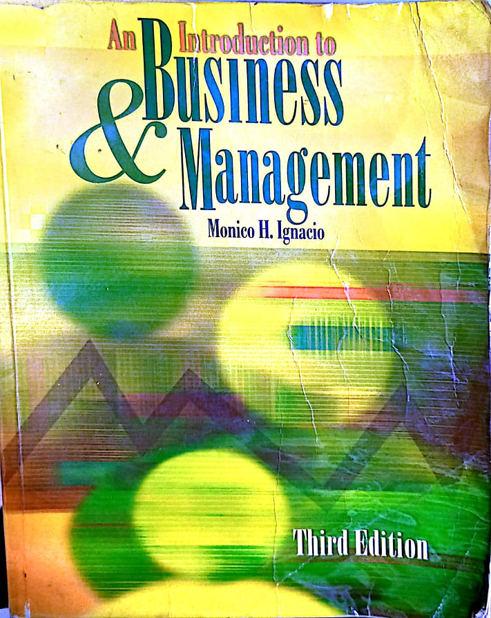 Book cover: Introduction to business management.