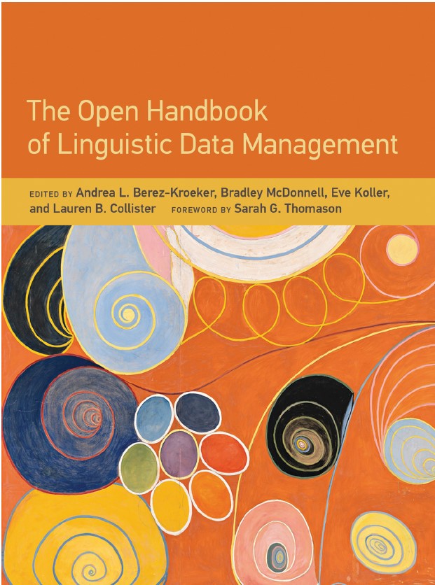 Book cover: The Open handbook of linguistic data management