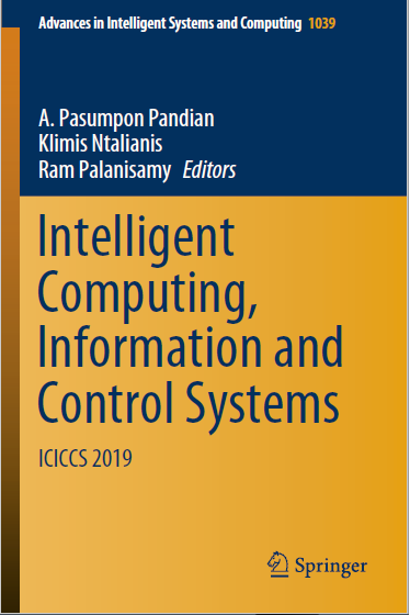 Book cover: Intelligent computing, information and control systems ICICCS 2019