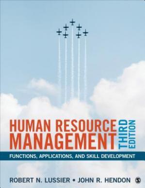 Book cover: Human resource management : functions, applications, and skill development