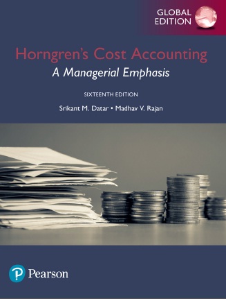 Book cover: Horngren’s cost accounting : a managerial emphasis